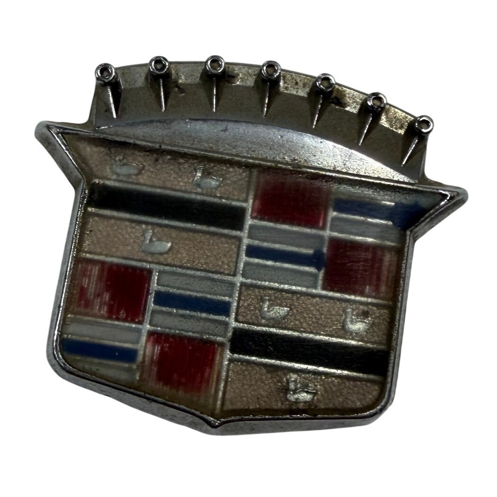 Vintage Cadillac Crest Shield Emblem Crown Logo